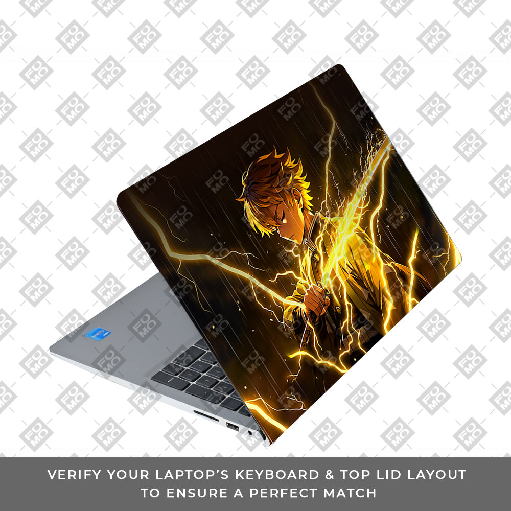 Thunder Soul Lightning Zenitsu Dell Inspiron 3520 Laptop Skin