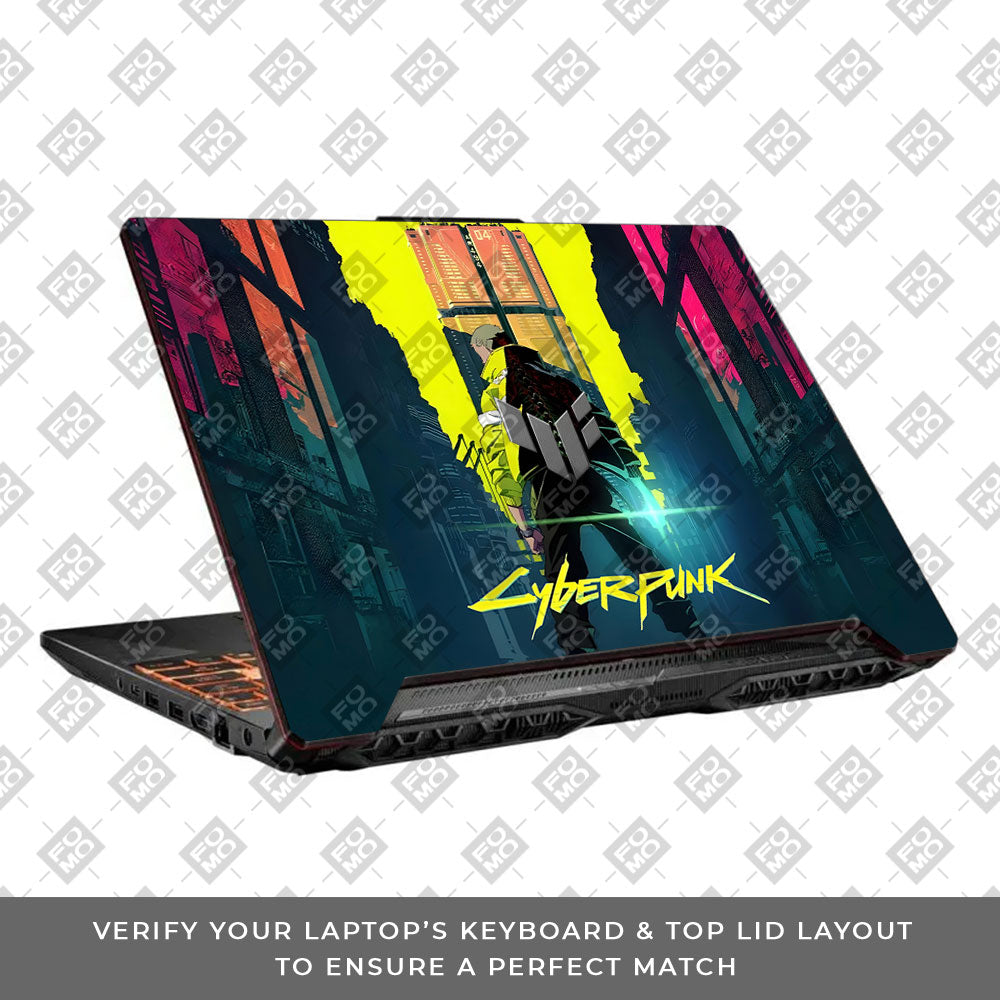 Cyberpunk Uprising Asus TUF F15 FX506 & A15 FA506 Laptop Skin