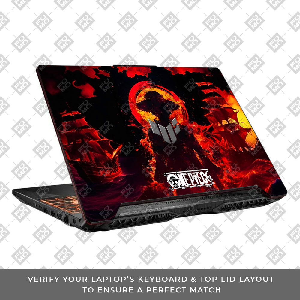 Luffy's Burning Tide Asus TUF F15 FX506 & A15 FA506 Laptop Skin
