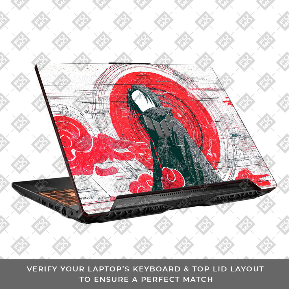 Itachi Uchiha Mark of the Akatsuki Asus TUF F15 FX506 & A15 FA506 Laptop Skin