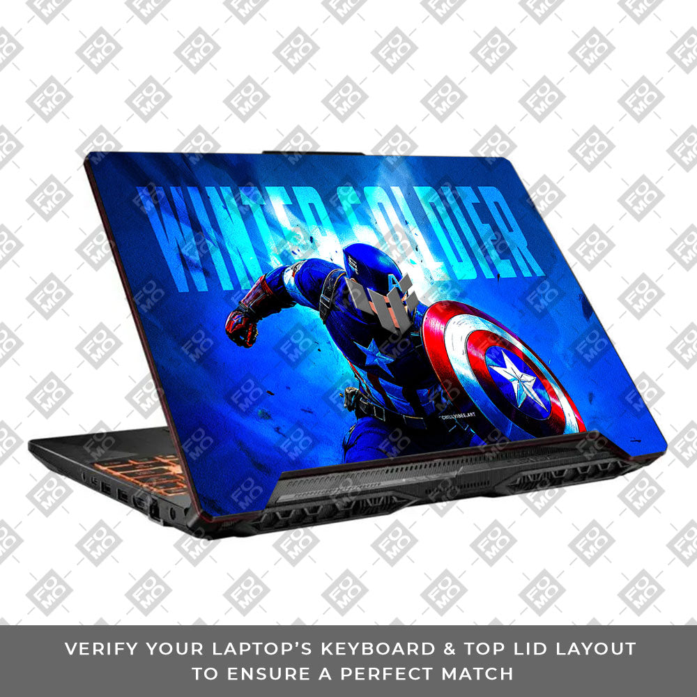 Shield of Justice Captain America Asus TUF F15 FX506 & A15 FA506 Laptop Skin