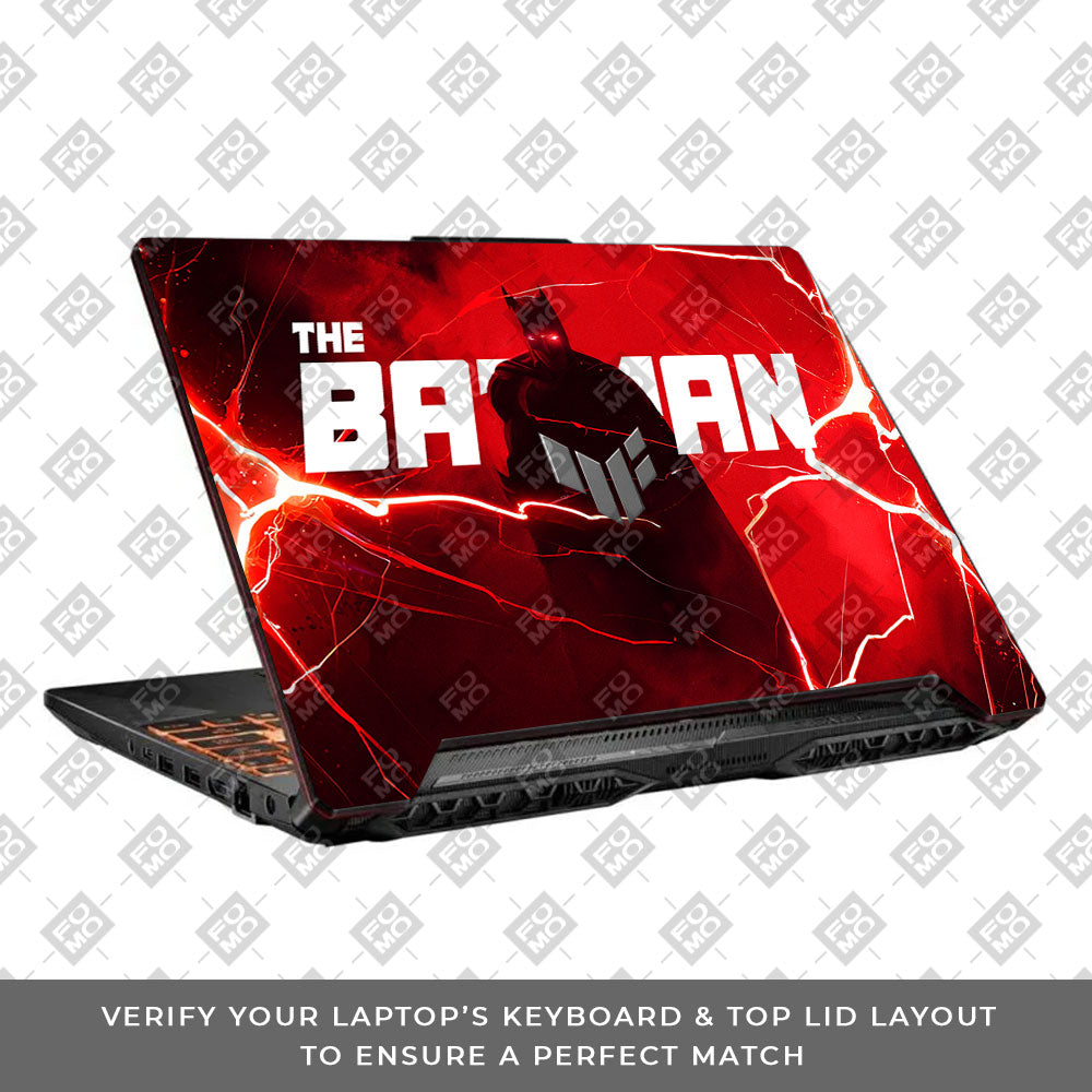 Red Rage Batman Asus TUF F15 FX506 & A15 FA506 3D Laptop Skin
