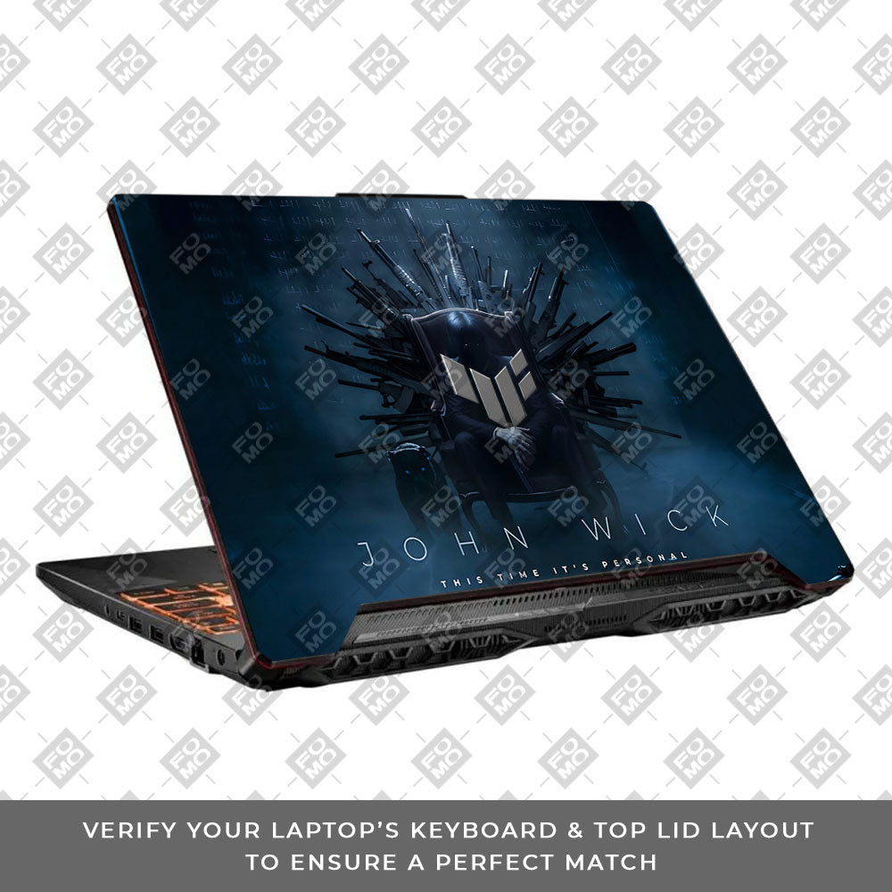 John Wick Assassin Asus TUF F15 FX506 & A15 FA506 Laptop Skin