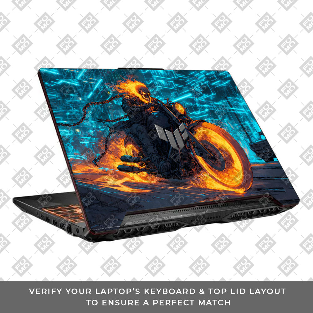 Hellfire Rider Asus TUF F15 FX506 & A15 FA506 Laptop Skin