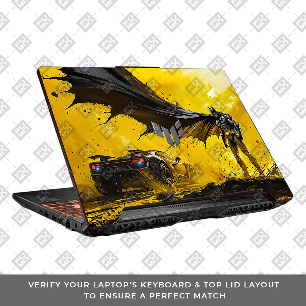 Dark Knight Velocity Asus TUF F15 FX506 & A15 FA506 Laptop Skin