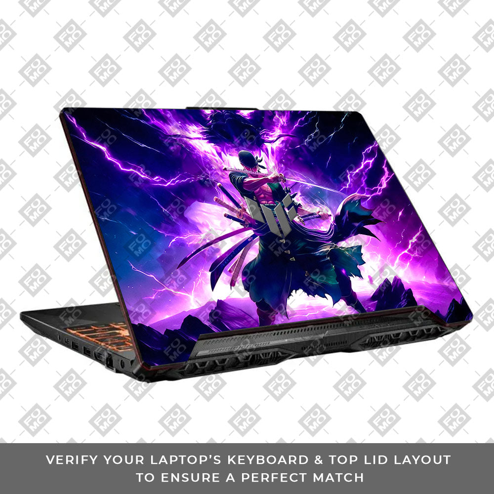 Roronoa Zoro Hell Mode Asus TUF F15 FX506 & A15 FA506 Laptop Skin