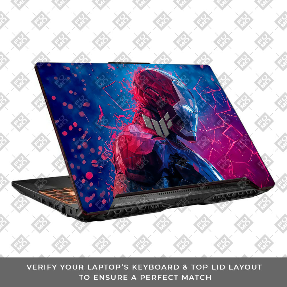 Iron Man Neon Tech Asus TUF F15 FX506 & A15 FA506 Laptop Skin