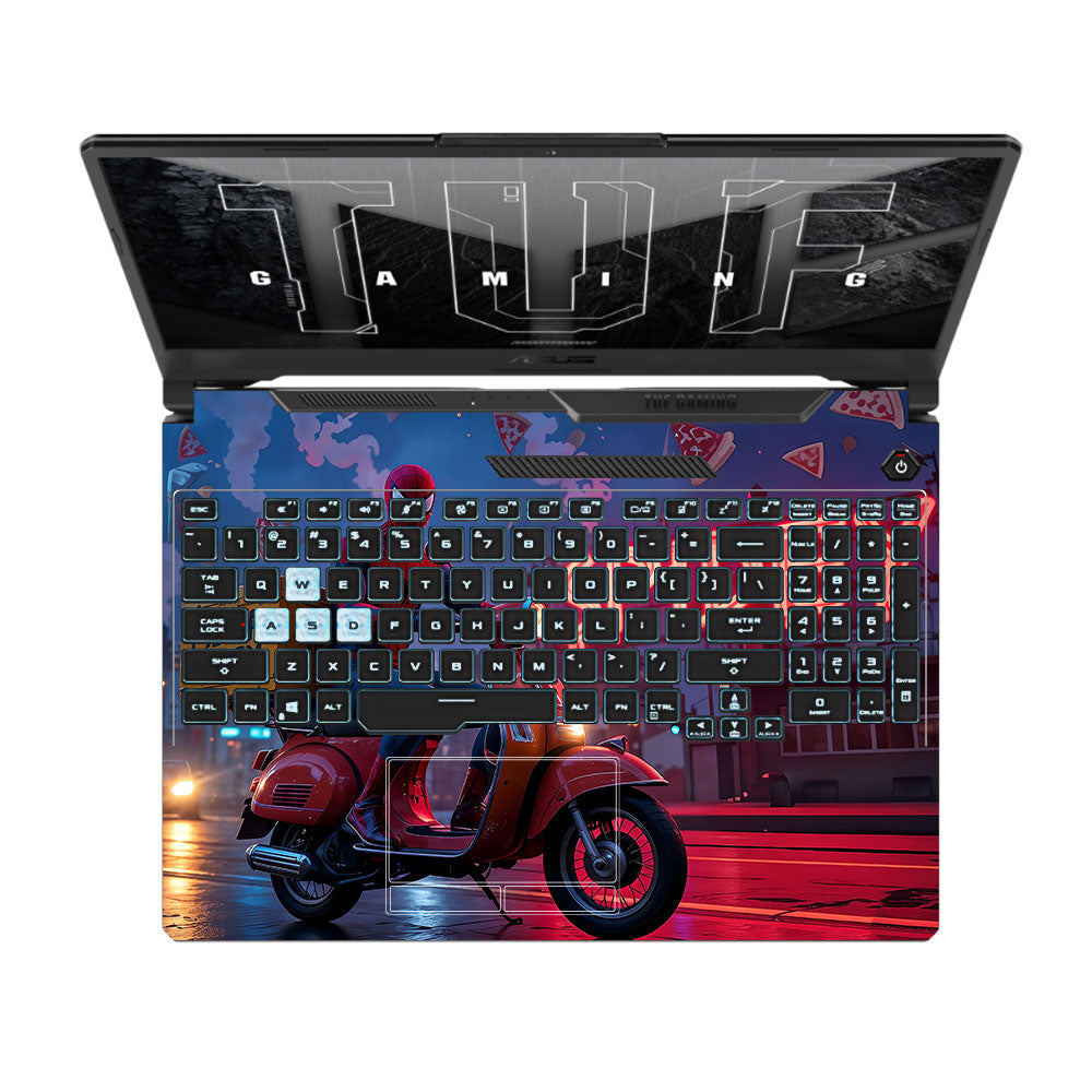 Pizza Spidey Asus TUF F15 FX506 & A15 FA506 Laptop Skin