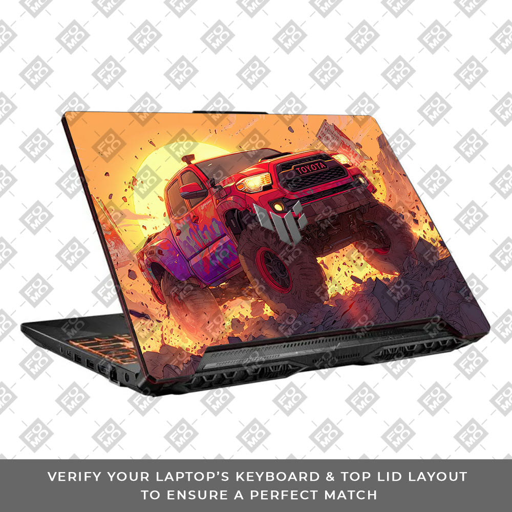 Toyota Off Road Beast Asus TUF F15 FX506 & A15 FA506 Laptop Skin