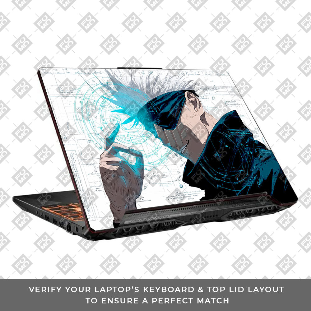 Gojo Satoru Power Asus TUF F15 FX506 & A15 FA506 Laptop Skin