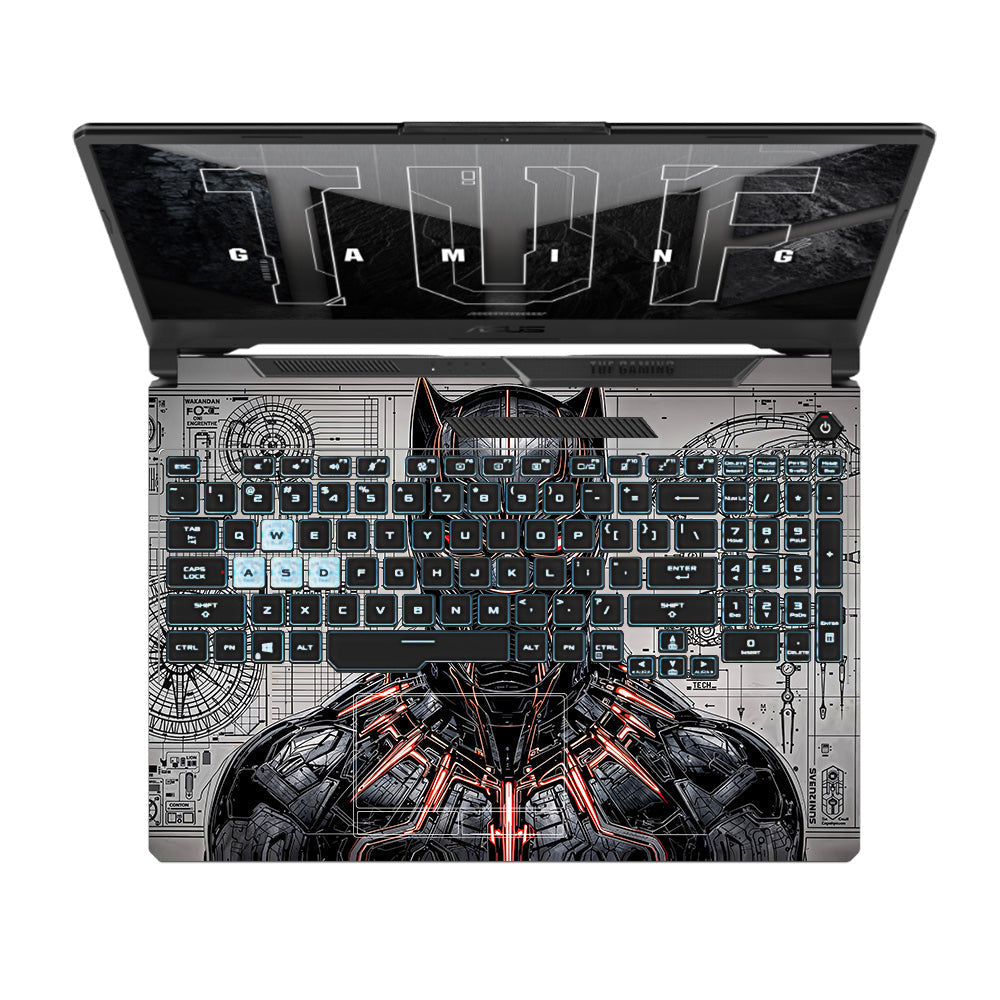 Black Panther Vibranium Tech Asus TUF F15 FX506 & A15 FA506 3D Laptop Skin