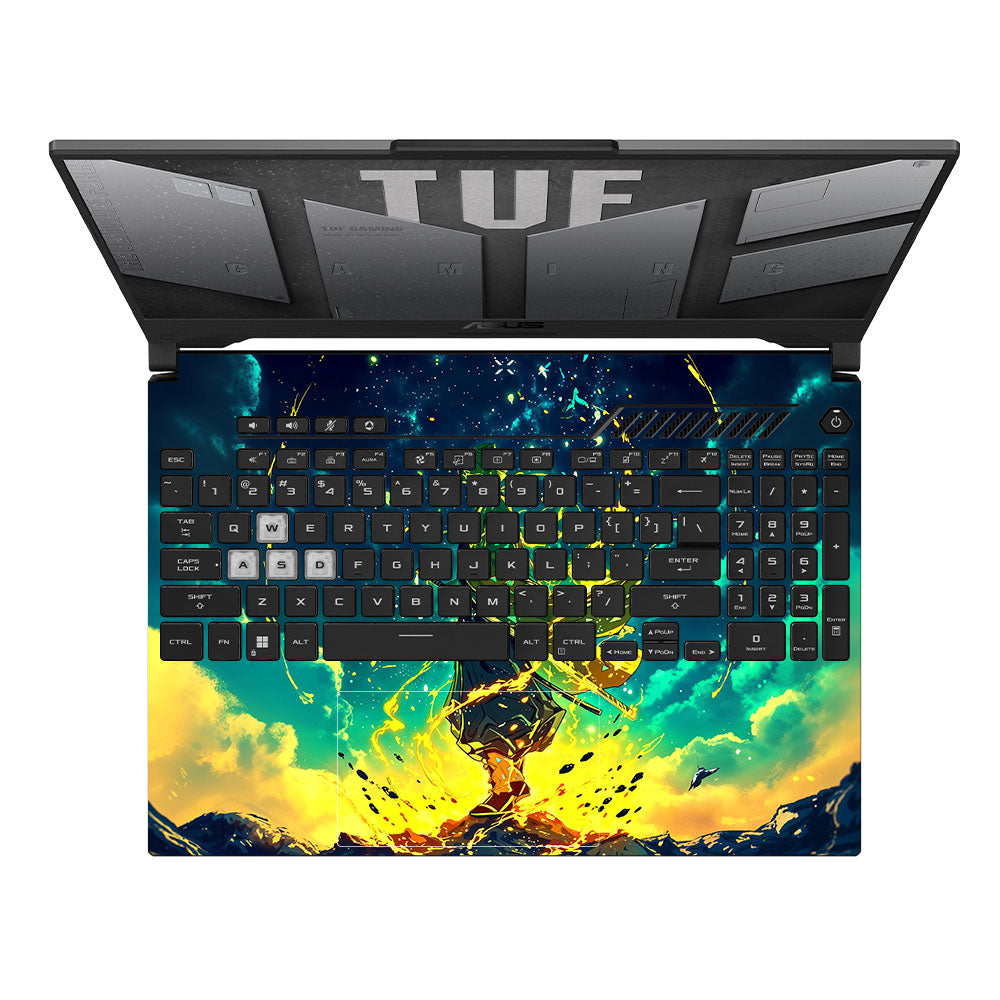 Zenitsu Thunder God Asus TUF F15 FX507 & A15 FA507 Laptop Skin