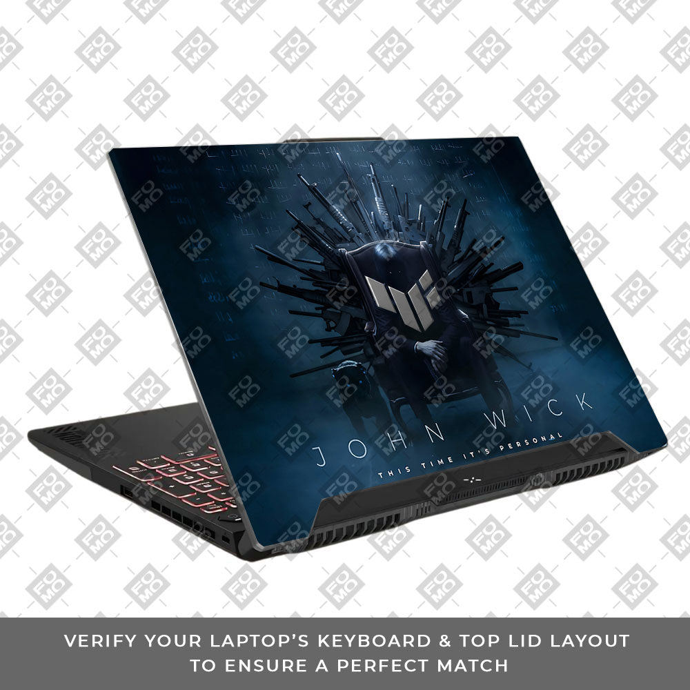 John Wick Assassin Asus TUF F15 FX507 & A15 FA507 Laptop Skin