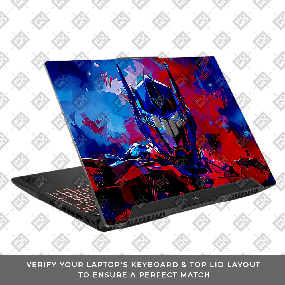 Optimus Prime Transformer Asus TUF F15 FX507 & A15 FA507 Laptop Skin