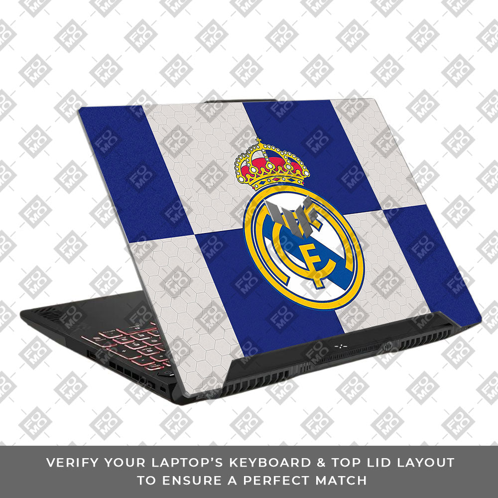 Royal Reign Real Madrid Glory Asus TUF F15 FX507 & A15 FA507 Laptop Skin