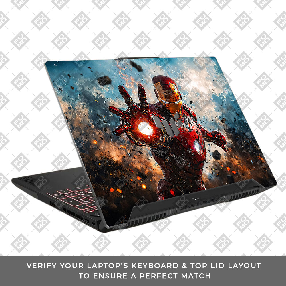 Iron Imapct The Arc Reactor Asus TUF F15 FX507 & A15 FA507 Laptop Skin