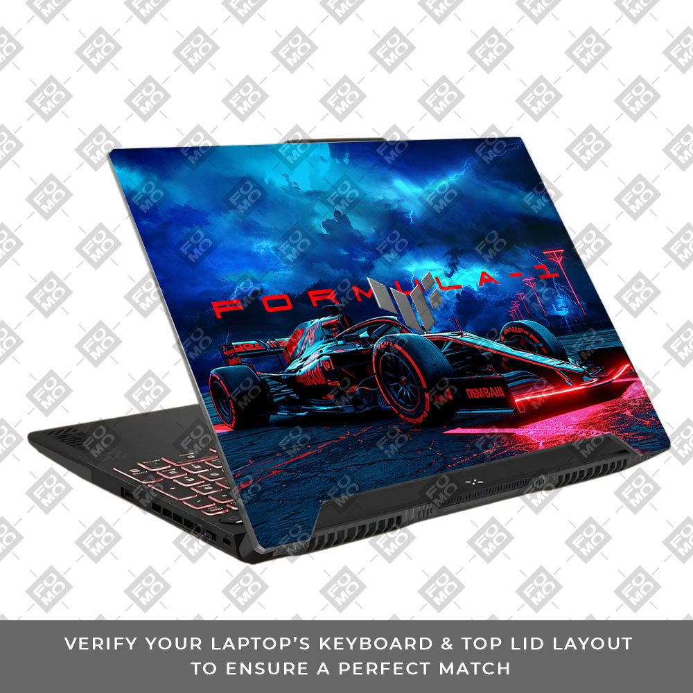 Fututristic Formula 1 Asus TUF F15 FX507 & A15 FA507 Laptop Skin