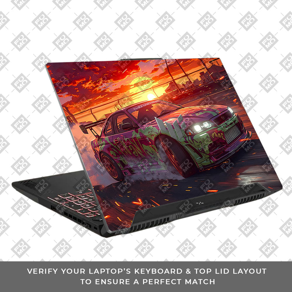 Tokyo Drift Vibes Asus TUF F15 FX507 & A15 FA507 Laptop Skin