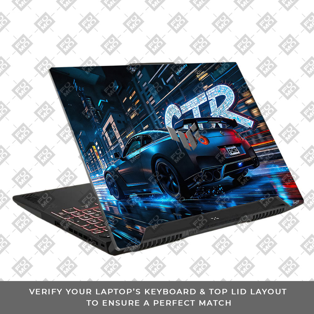 Neon GTR Nights Asus TUF F15 FX507 & A15 FA507 Laptop Skin