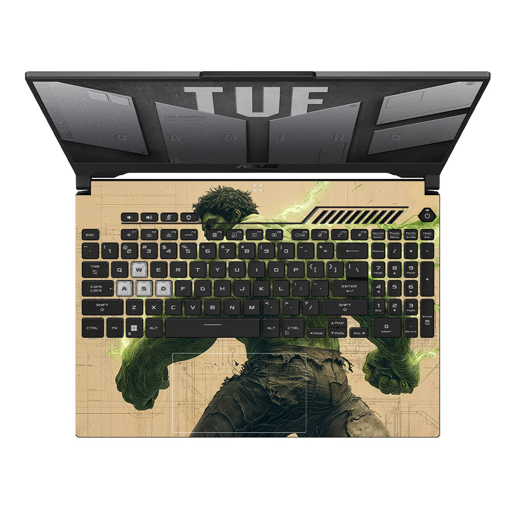Hulk Unleashed Asus TUF F15 FX507 & A15 FA507 Laptop Skin
