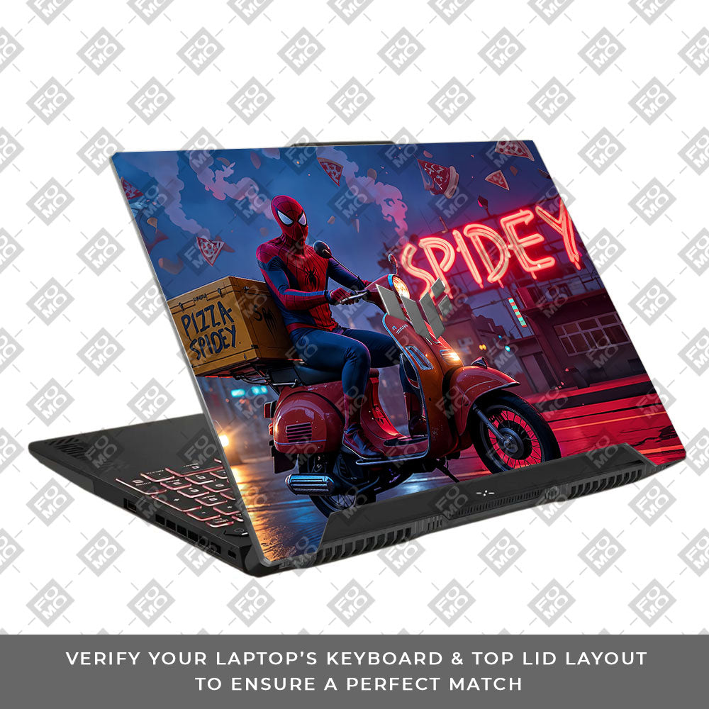 Pizza Spidey Asus TUF F15 FX507 & A15 FA507 Laptop Skin