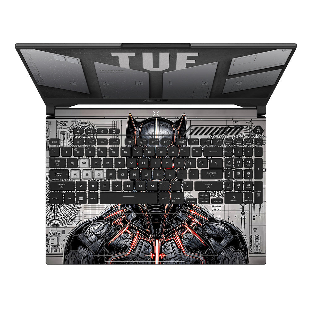 Black Panther Vibranium Tech Asus TUF F15 FX507 & A15 FA507 3D Laptop Skin