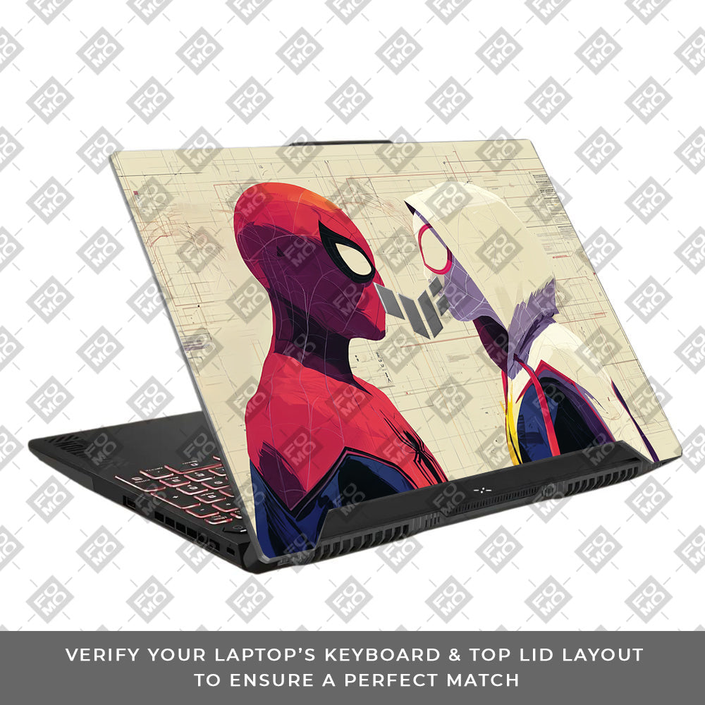 Spider Man X Spider Gwen Asus TUF F15 FX507 & A15 FA507 Laptop Skin