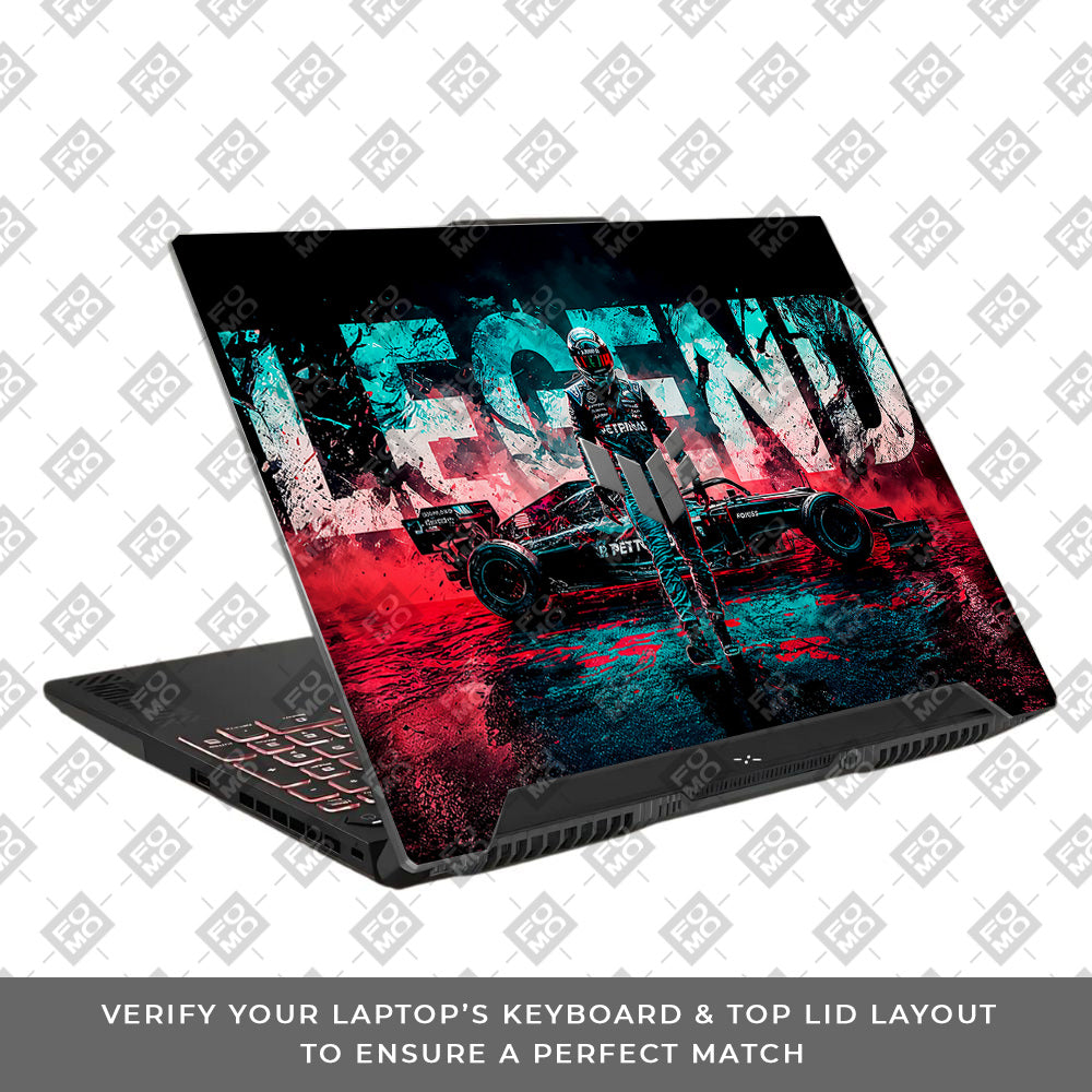 F1 Legend Racer Asus TUF F15 FX507 & A15 FA507 Laptop Skin