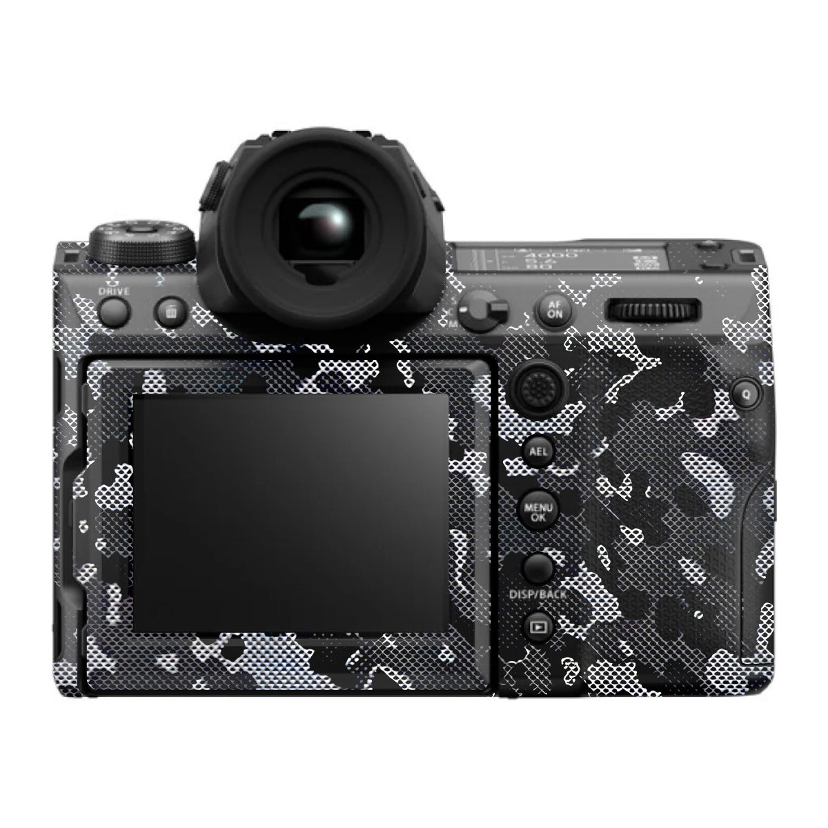 Stealth Grey Camo FujiFilm GFX 100S II Camera Skin