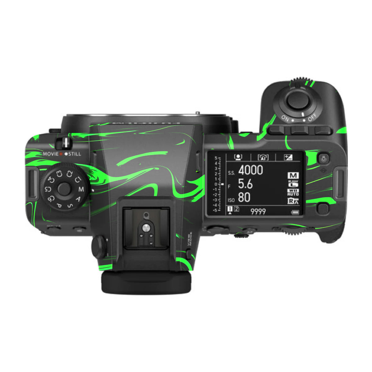 Green Liquid Pattern FujiFilm GFX 100S II Camera Skin