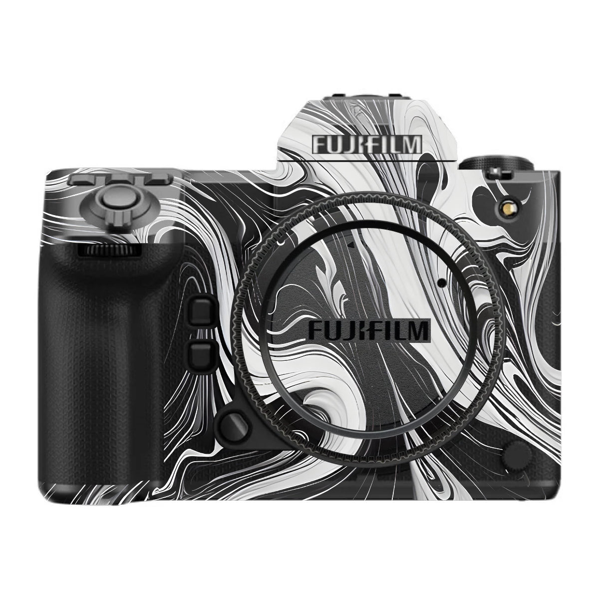 Black and White Marble FujiFilm GFX 100S II Camera Skin