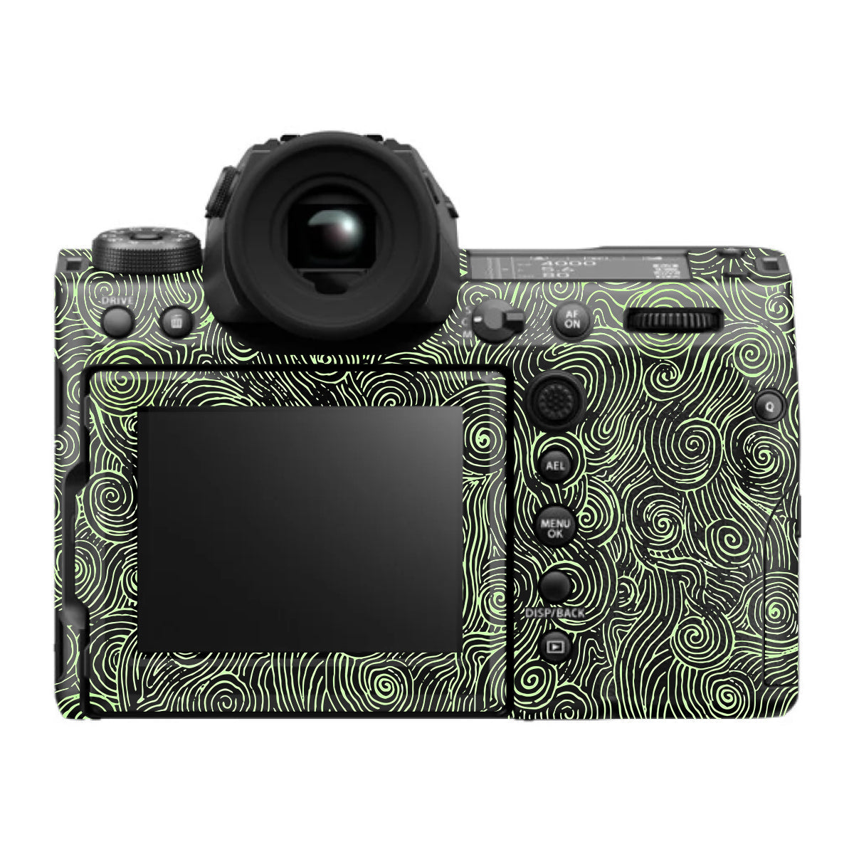 Green Spirals FujiFilm GFX 100S II Camera Skin