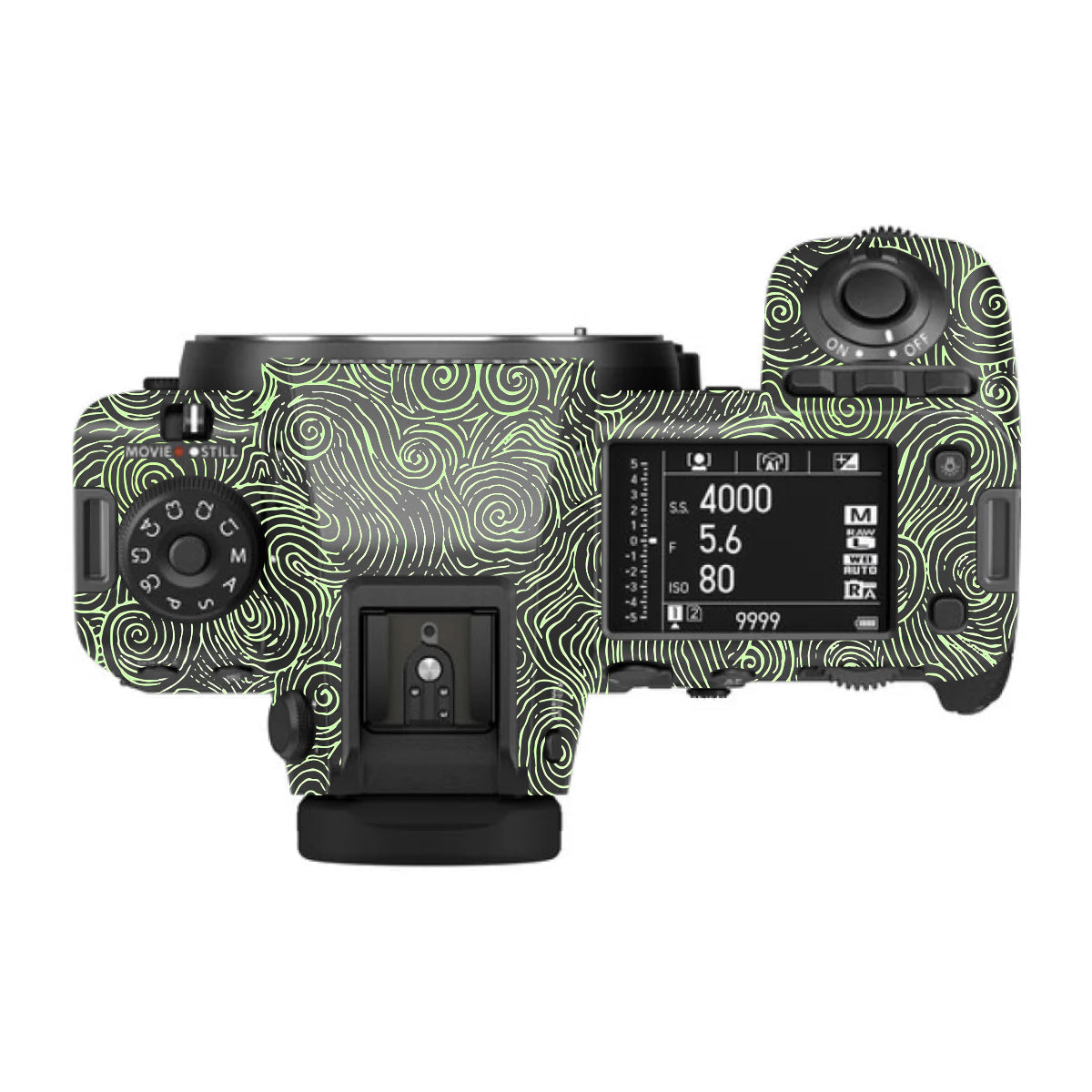 Green Spirals FujiFilm GFX 100S II Camera Skin