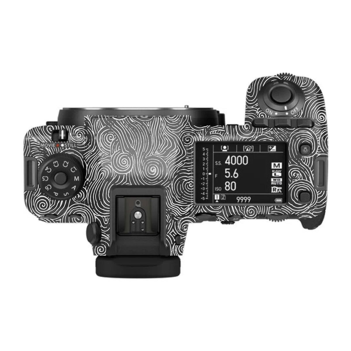 White Spirals FujiFilm GFX 100S II Camera Skin