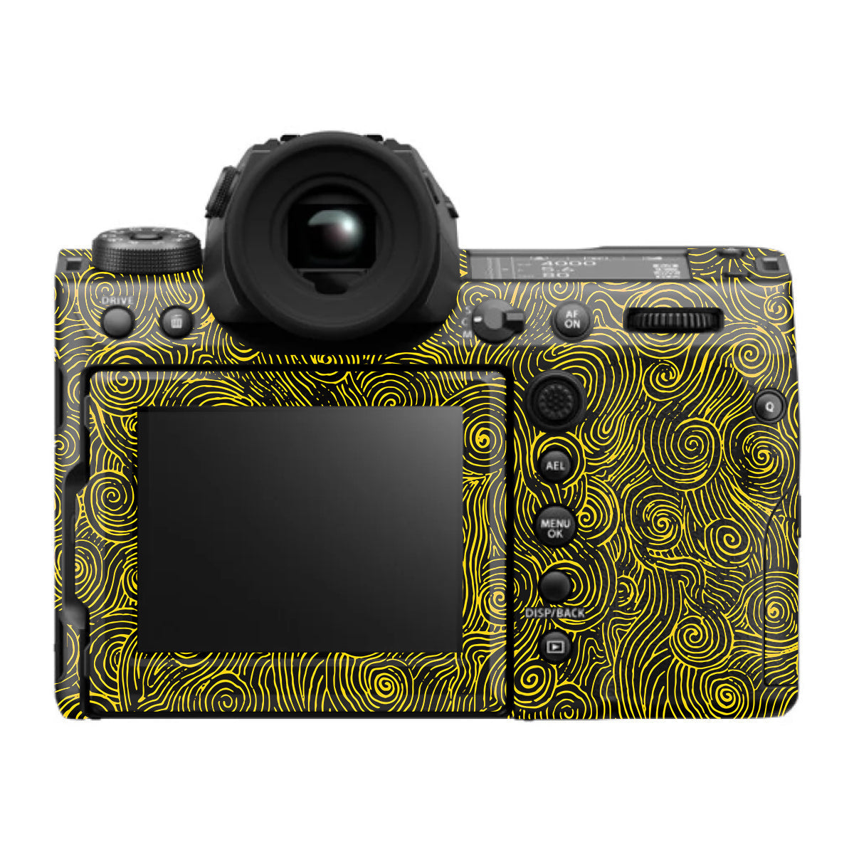 Yellow Spirals FujiFilm GFX 100S II Camera Skin
