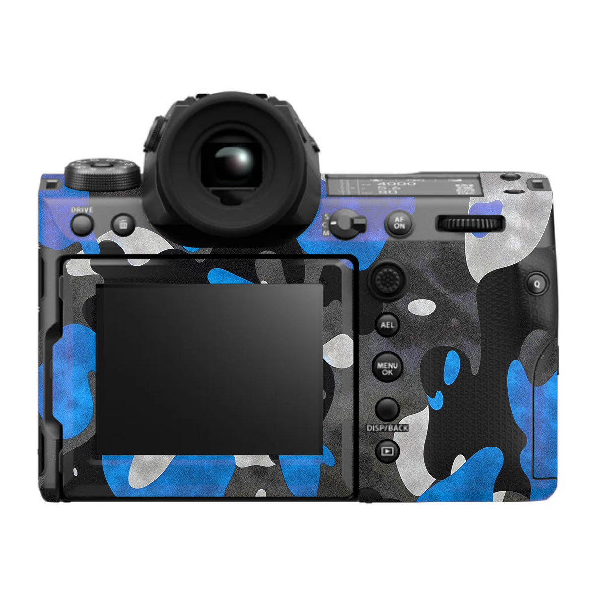 Blue Grey Camo FujiFilm GFX 100S II Camera Skin
