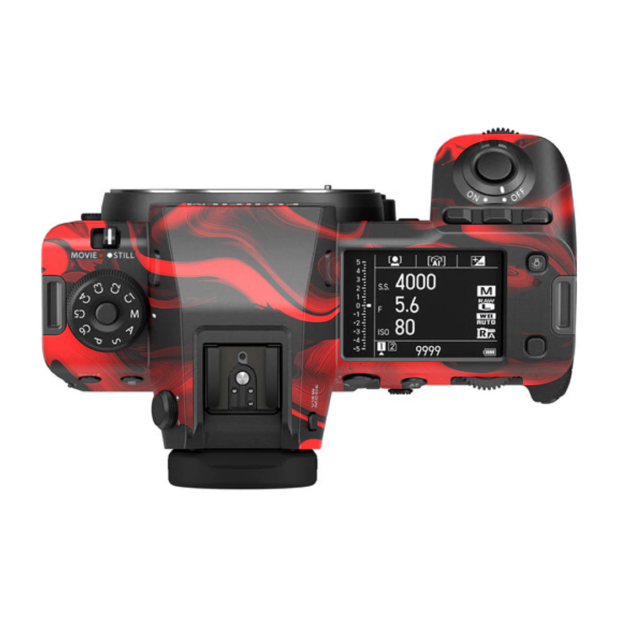 Red Lava Flow FujiFilm GFX 100S II Camera Skin
