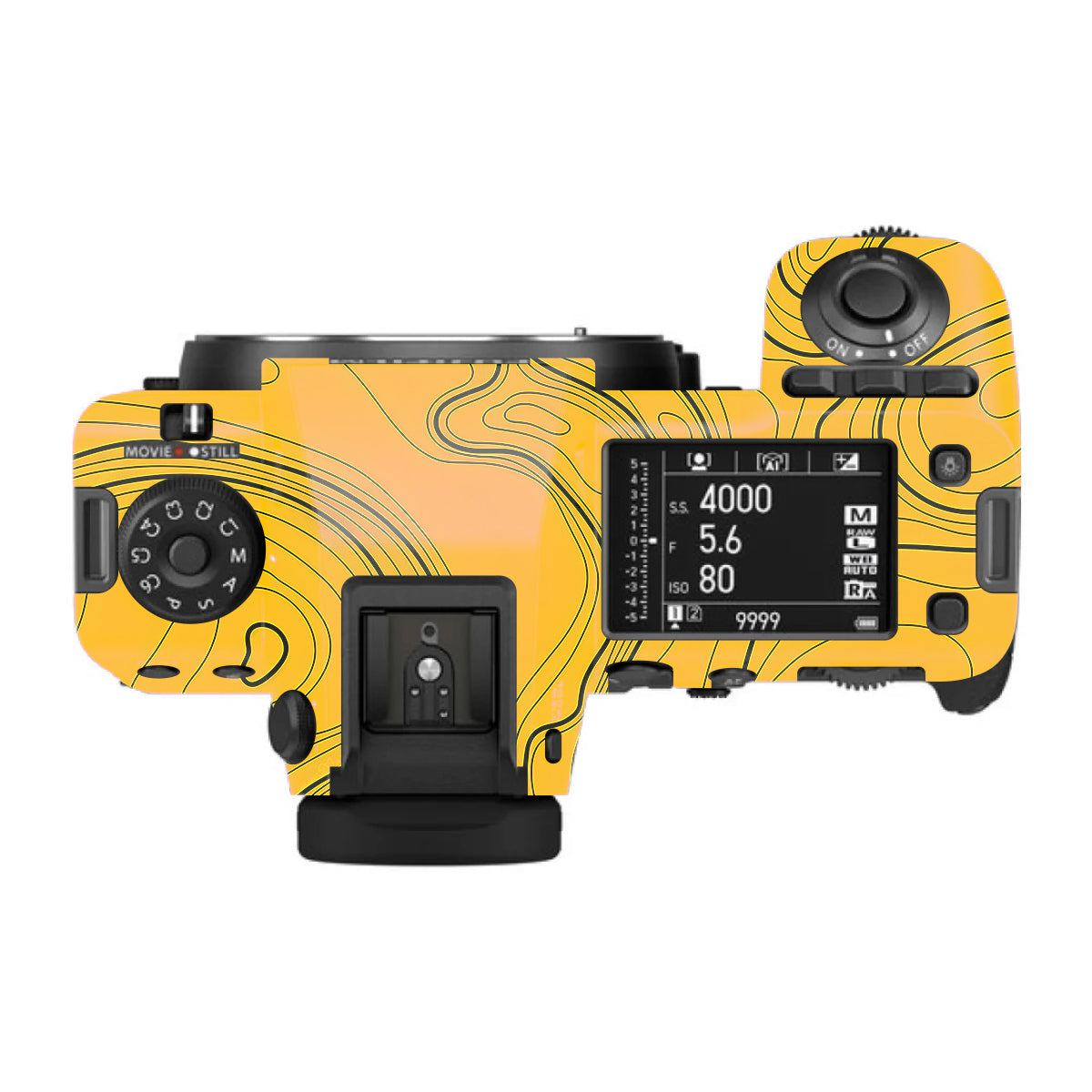 Topographic Map Pattern FujiFilm GFX 100S II Camera Skin