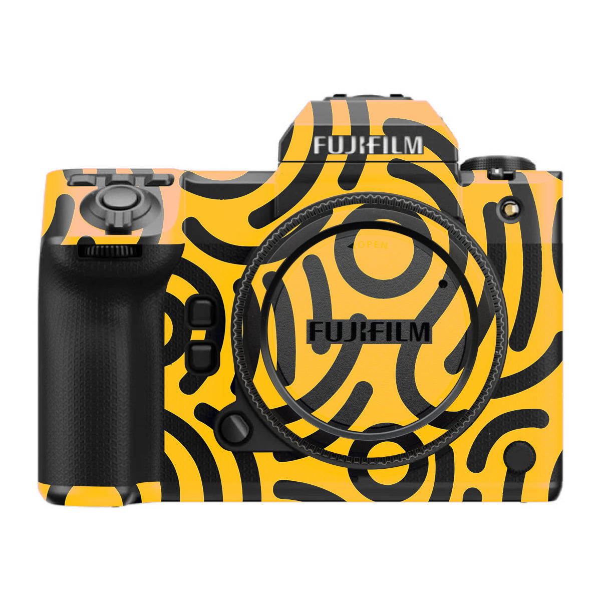 Minimal Yellow Wave FujiFilm GFX 100S II Camera Skin