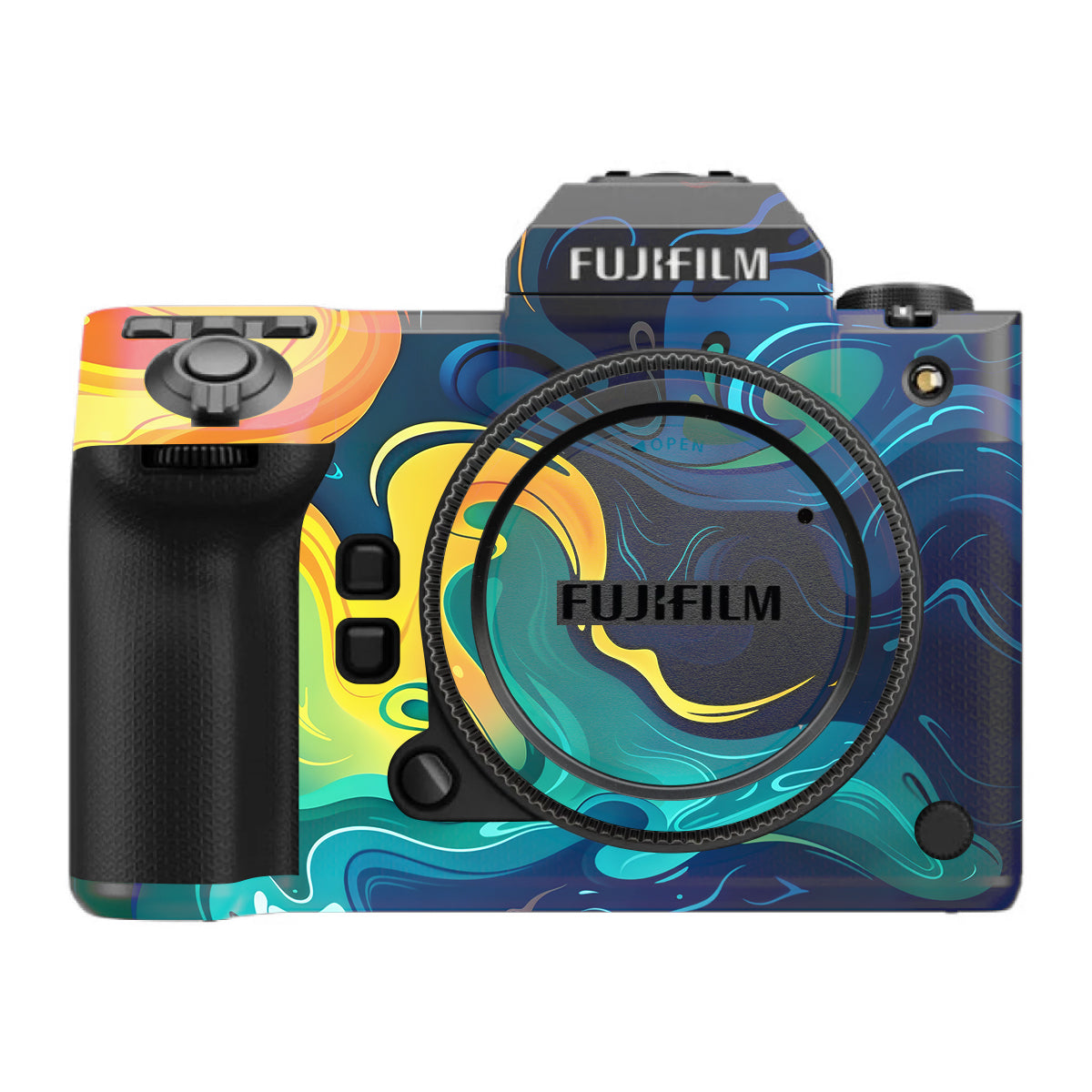 Rainbow Liquid Fusion FujiFilm GFX 100S II Camera Skin