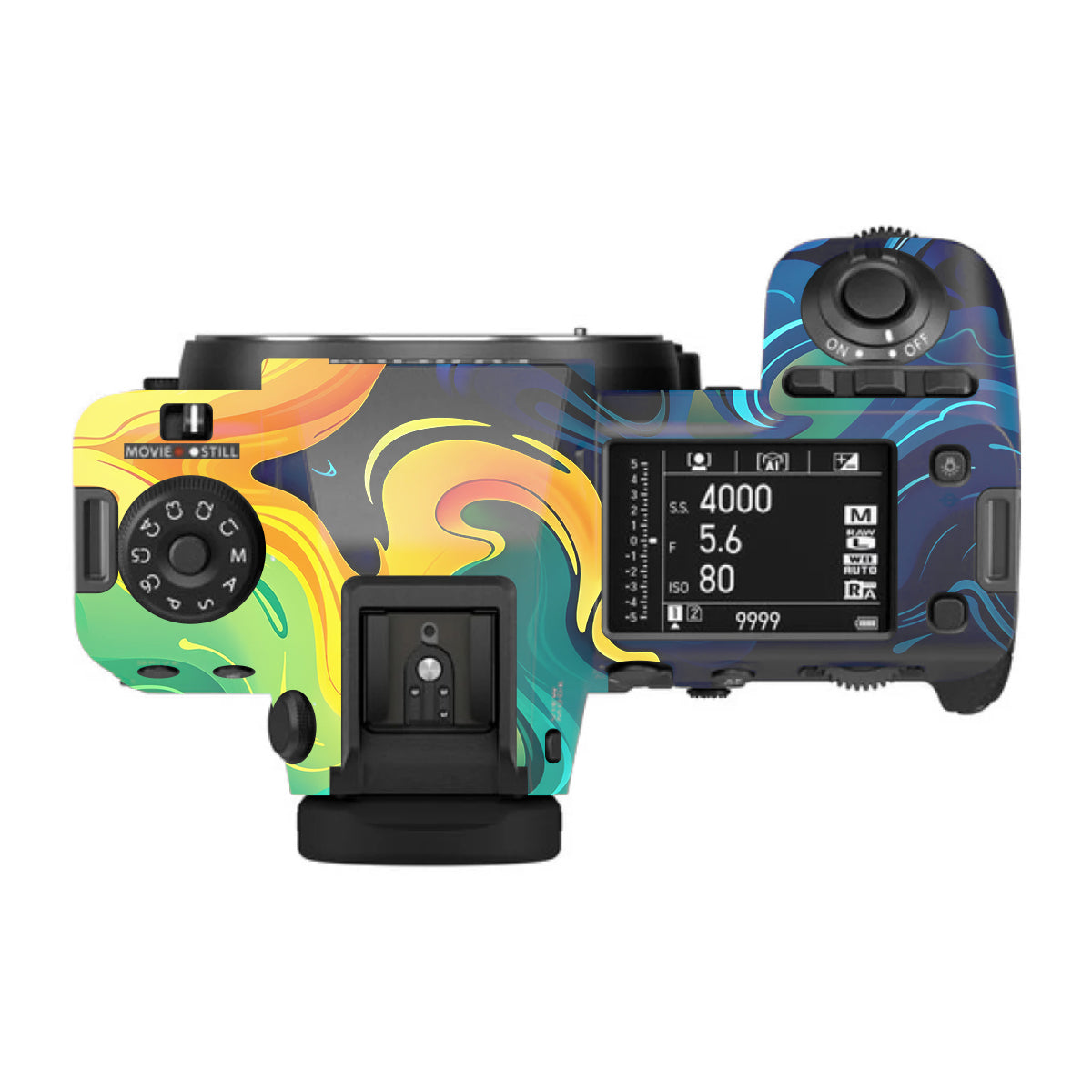 Rainbow Liquid Fusion FujiFilm GFX 100S II Camera Skin