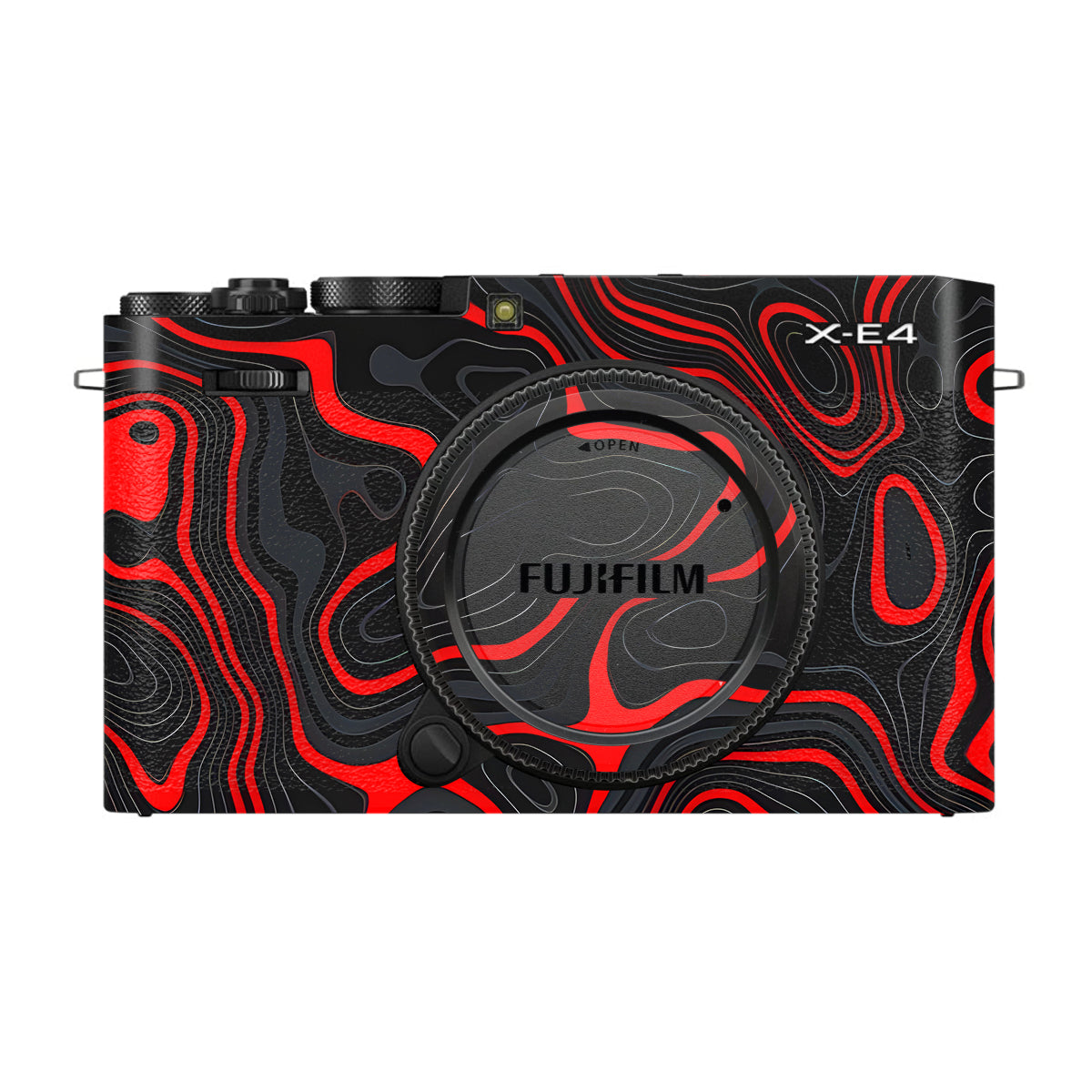 Crimson Waves FujiFilm X-E4 Camera Skin