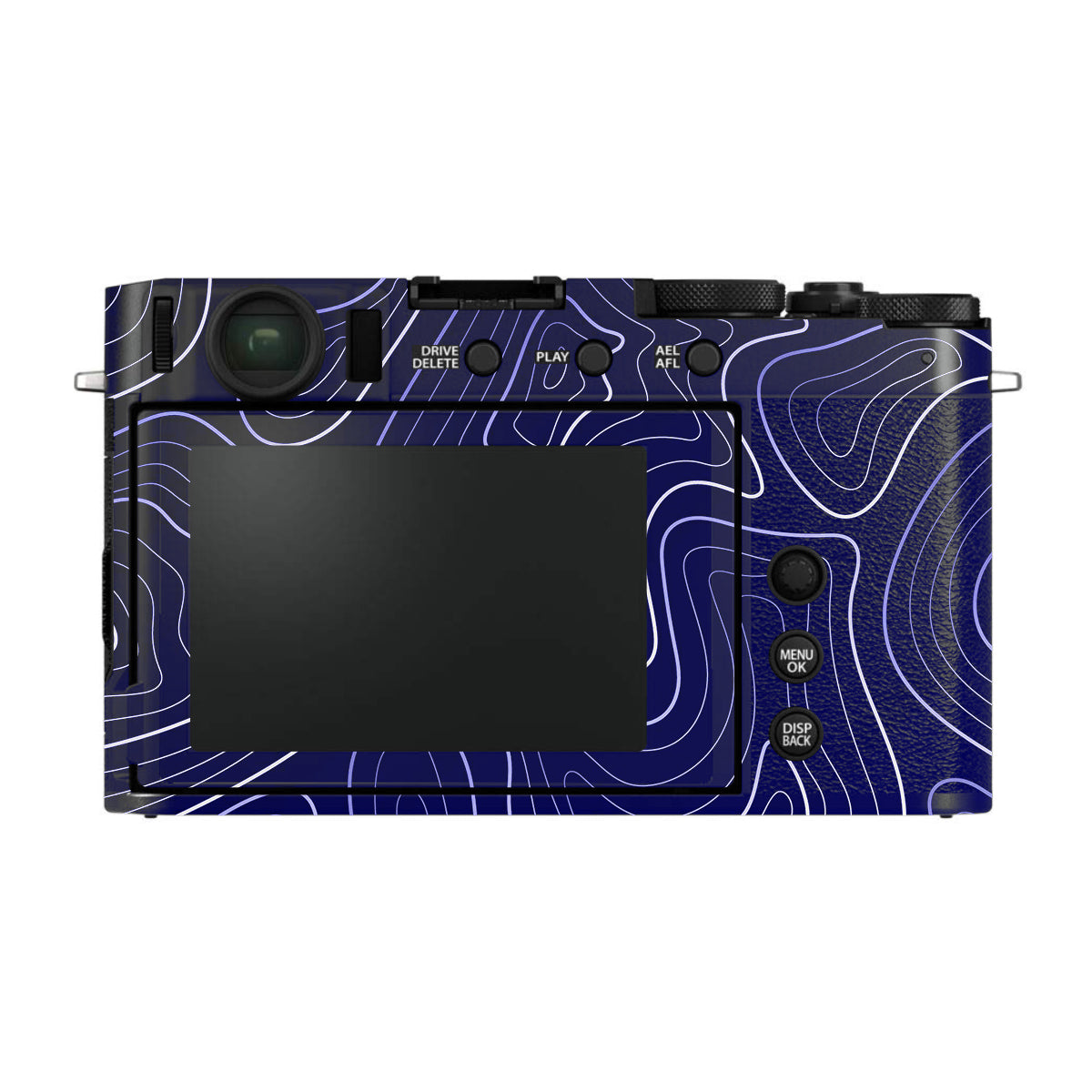 Deep Blue Contour FujiFilm X-E4 Camera Skin