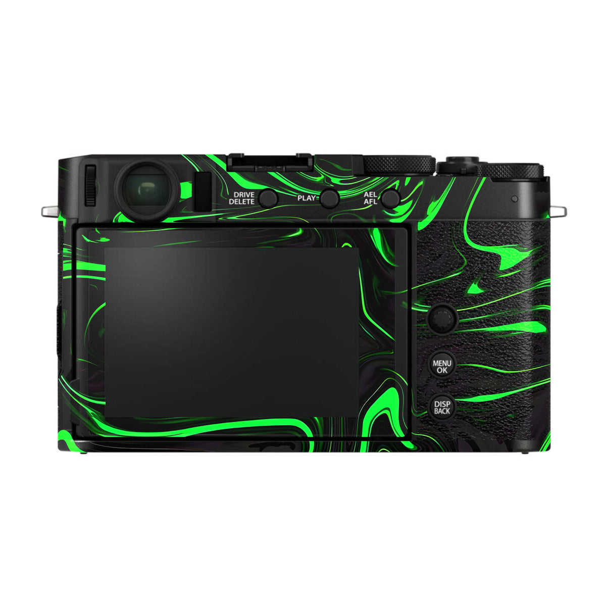 Green Liquid Pattern FujiFilm X-E4 Camera Skin