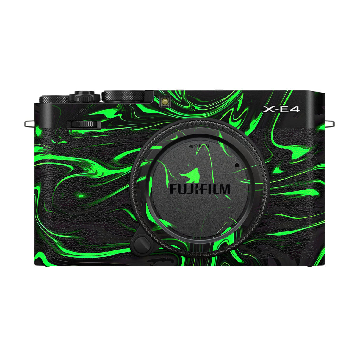 Green Liquid Pattern FujiFilm X-E4 Camera Skin