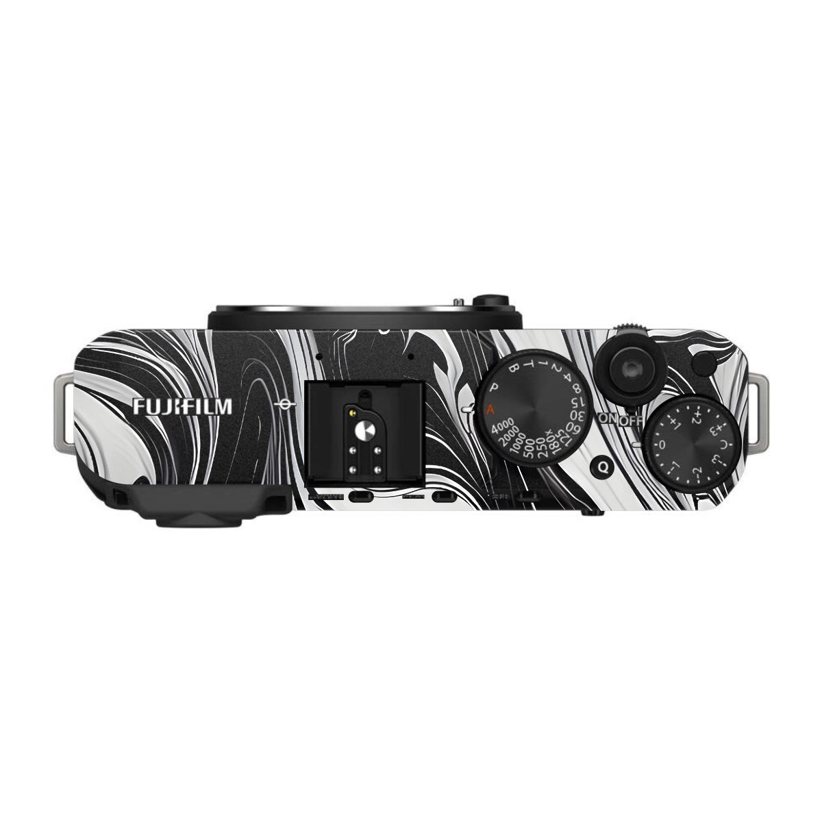 Black and White Marble FujiFilm X-E4 Camera Skin