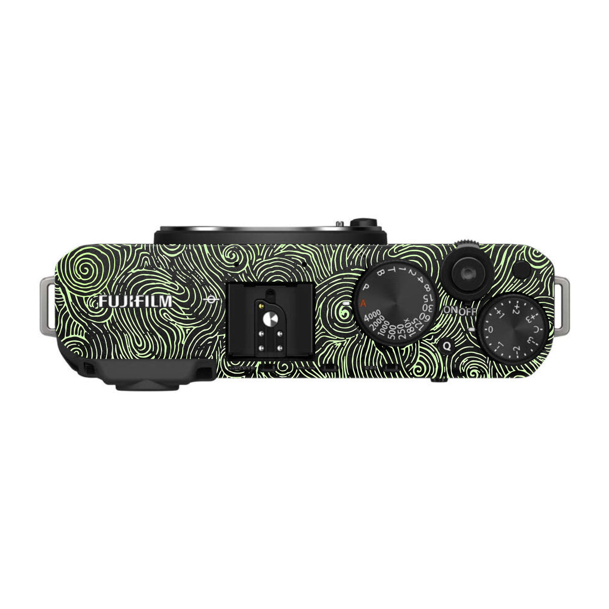 Green Spirals FujiFilm X-E4 Camera Skin