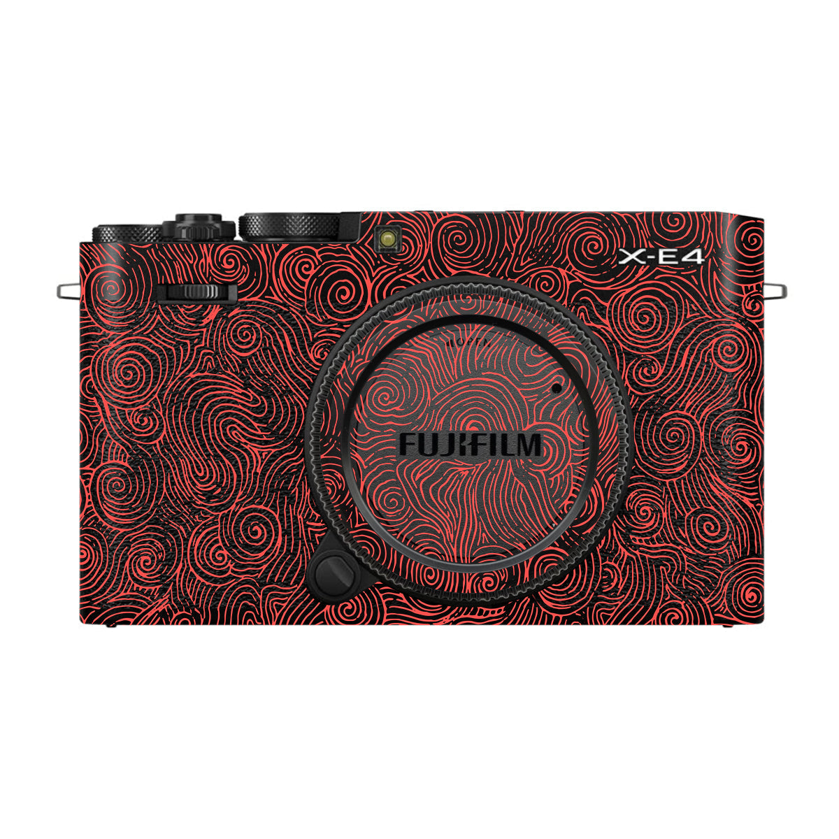 Red Spirals FujiFilm X-E4 Camera Skin