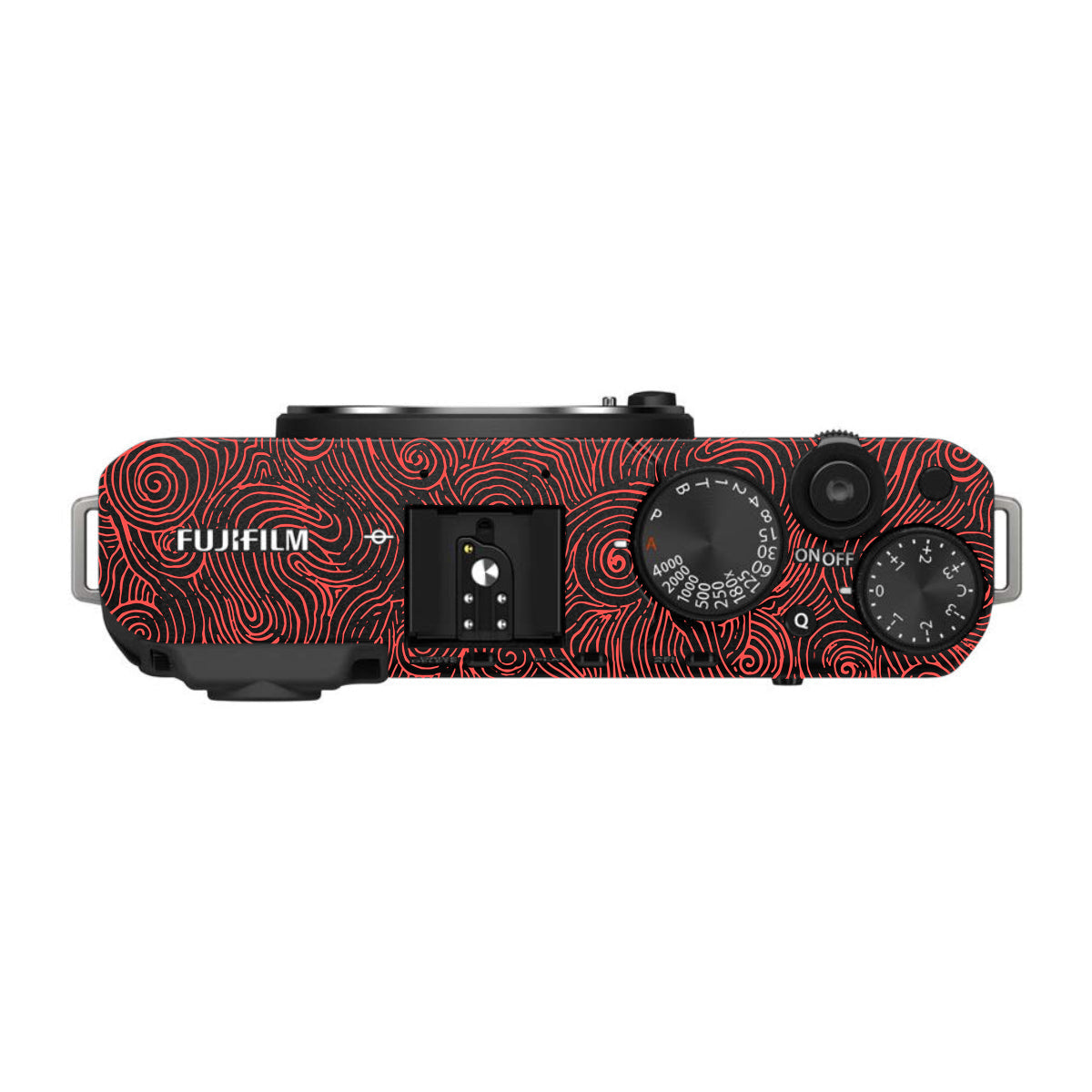 Red Spirals FujiFilm X-E4 Camera Skin