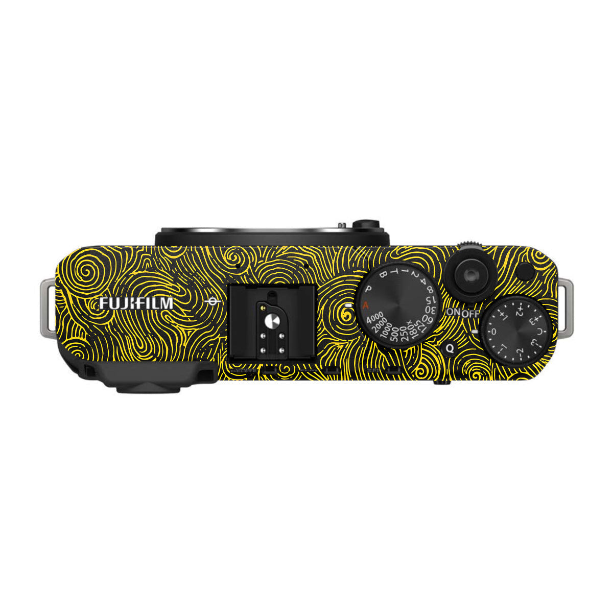 Yellow Spirals FujiFilm X-E4 Camera Skin